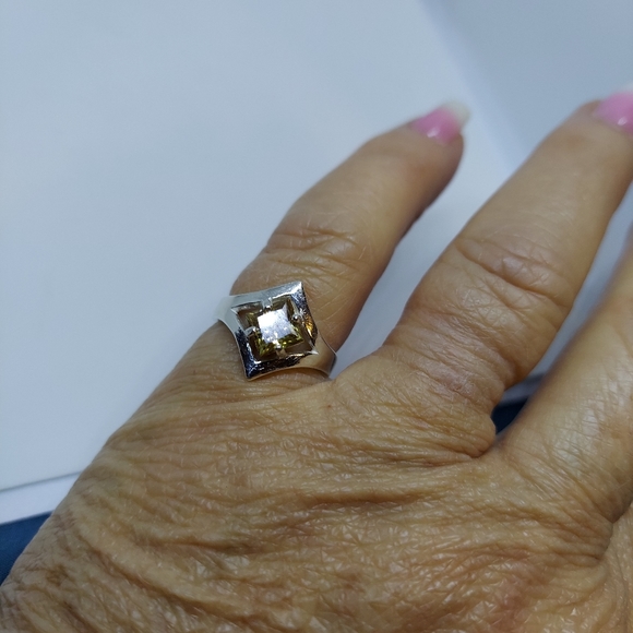 Princess Cut Moissanite Ring - Picture 2 of 5